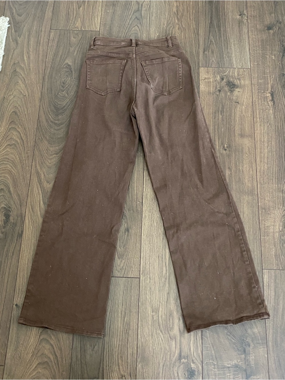 H&M Brown Wide-Leg High-Rise Jeans - Picture 4 of 5